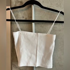White crop top